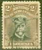 Valuable Postage Stamp from Rhodesia 1919 2s Black & Yellow-Brown SG273a Die III Fine Used
