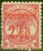 Valuable Postage Stamp from Samoa 1898 2 1/2d on 1s Dull Rose-Carmine SG85 Fine Mtd Mint (5)