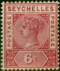 Collectible Postage Stamp Seychelles 1900 6c Carmine SG29 Fine VLMM