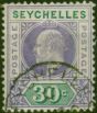 Seychelles 1903 30c Violet & Dull Green SG52 Fine Used King Edward VII (1902-1910) Valuable Stamps