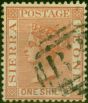 Rare Postage Stamp Sierra Leone 1888 1s Red-Brown SG34 Fine Used (3)