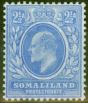 Collectible Postage Stamp from Somaliland 1904 2 1/2a Brt Blue SG35 V.F Very Lightly Mtd Mint