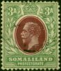Somaliland 1913 3a Chocolate & Grey-Green SG64 Good Used . King George V (1910-1936) Used Stamps