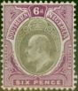 Old Postage Stamp Southern Nigeria 1905 6d Grey-Black & Bright Purple SG27 Fine MM