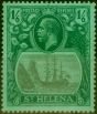 Old Postage Stamp from St Helena 1927 1s6d Grey & Green-Green SG107 Fine Very Lightly Mtd Mint