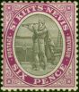 Valuable Postage Stamp St Kitts Nevis 1916 6d Grey-Black & Bright Purple SG19ab Fine LMM