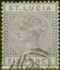 Valuable Postage Stamp St Lucia 1885 6d Lilac SG35 Fine Used