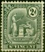 Valuable Postage Stamp from St Vincent 1911 2d Grey SG104 Fine Used