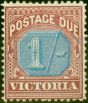 Valuable Postage Stamp from Victoria 1890 1s Dull Blue & Brown-Lake SGD8 Fine Mtd Mint