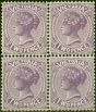 Collectible Postage Stamp from Victoria 1901 2d Lilac SG387var Wmk Inverted Die I V.F MNH & VLMM Block of 4