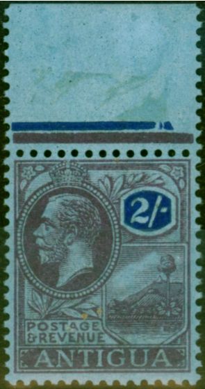 Valuable Postage Stamp Antigua 1921 2s Purple & Blue-Blue SG58 V.F MNH
