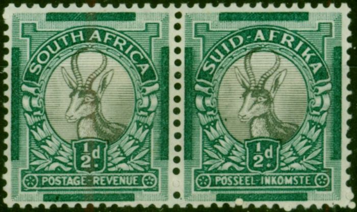 South Africa 1935 1/2d Grey & Green SG54bw P.13.5 x 14 Fine LMM  King George V (1910-1936) Valuable Stamps