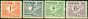 Old Postage Stamp from Rhodesia & Nyasaland 1961 Postage Due Set of 4 SGD1-D4 V.F MNH