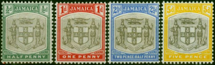 Jamaica 1903-04 Set of 4 SG33-36 Fine & Fresh LMM  King Edward VII (1902-1910) Valuable Stamps