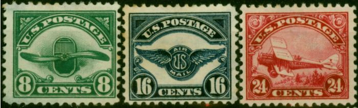U.S.A 1923 Air Set of 3 SGA615-A616 Good MM  King George V (1910-1936) Valuable Stamps