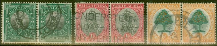 Collectible Postage Stamp from South Africa 1926 set of 3 SG30-32 Fine Used
