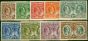 Collectible Postage Stamp from Cayman Islands 1932 Set of 9 to 1s SG84-92 Fine Lightly Mtd Mint