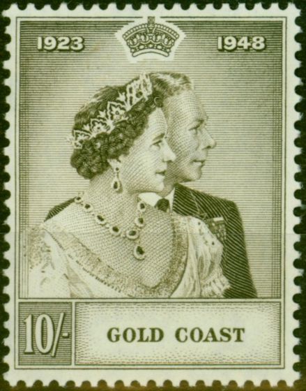 Gold Coast 1948 RSW 10s Grey-Olive SG148 Fine MNH King George VI (1936-1952) Collectible Royal Silver Wedding Stamp Sets
