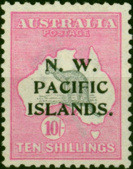 Rare Postage Stamp New Guinea 1915 10s Grey & Pink SG84 Superb MNH