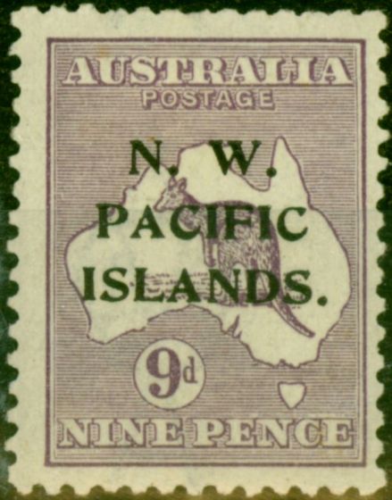 Collectible Postage Stamp from New Guinea 1919 9d Violet SG112 Fine Mounted Mint