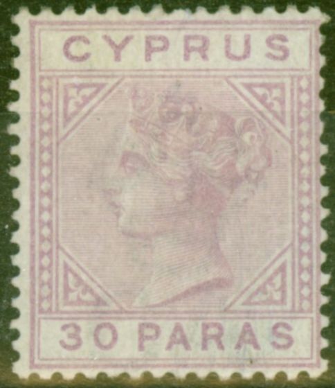 Valuable Postage Stamp from Cyprus 1882 30pa Pale Mauve SG17 Ave Mtd Mint