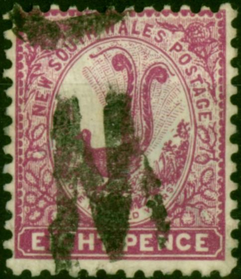 N.S.W 1905 8d Magenta SG344 Fine Used (3). King Edward VII (1902-1910) Used Stamps