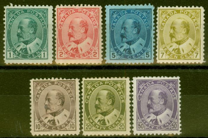 Collectible Postage Stamp from Canada 1903 Set of 7 SG173-187 Fine & Fresh Mtd Mint