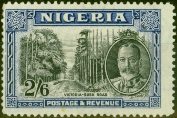 Valuable Postage Stamp from Nigeria 1936 2s6d Black & Ultramarine SG42 Fine Mtd Mint