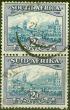 Collectible Postage Stamp from South Africa 1938 2d Blue & Violet SG58 Fine Used Vert Pair