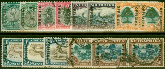 Valuable Postage Stamp South Africa 1930-47 Extended Set of 12 SG012-019 Fine Used CV £934