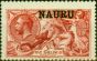 Valuable Postage Stamp from Nauru 1916 5s Brt Carmine SG22 Fine Lightly Mtd Mint