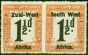 Valuable Postage Stamp from S.W.A 1923 1 1/2d Black & Yellow-Brown SGD8B No Stop After Afrika Fine Mtd Mint