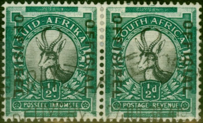 Collectible Postage Stamp South Africa 1937 1/2d Grey-Green SG020w Wmk Upright Fine Used