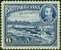 Rare Postage Stamp British Guiana 1934 6c Deep Ultramarine SG292 Fine LMM