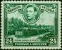 Valuable Postage Stamp British Guiana 1938 24c Blue-Green SG312 Fine LMM