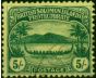 British Solomon Islands 1910 5s Green-Yellow SG17 V.F.U . King Edward VII (1902-1910) Used Stamps