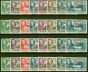 Rare Postage Stamp from Falkland Is Dep 1944-45 Complete set of 32 All 4 set SGA1-D8 Fine Lightly Mtd Mint