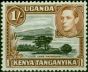 KUT 1950 1s Deep Black & Brown Clear Impression SG145ba Fine LMM  King George VI (1936-1952) Old Stamps