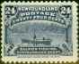 Old Postage Stamp from Newfoundland 1897 24c Dull Violet Blue SG76 Fine Mtd Mint