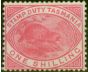Rare Postage Stamp from Tasmania 1880 1s Rose-Pink SGF29 V.F Very Lightly Mtd Mint