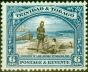 Collectible Postage Stamp from Trinidad & Tobago 1937 6c Sepia & Blue SG233a P.12.5 Fine Lightly Mtd Mint