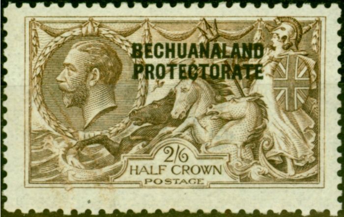 Valuable Postage Stamp from Bechuanaland 1916 2s6d Pale Brown SG85 Fine Lightly Mtd Mint