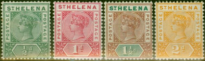 Rare Postage Stamp St Helena 1890-97 Set of 4 to 2d SG46-49 Fine MM