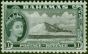 Valuable Postage Stamp Bahamas 1954 10s Black & Slate-Black SG215 Fine LMM