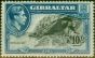 Collectible Postage Stamp Gibraltar 1938 10s Black & Blue SG130 P.14 Fine MM