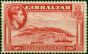 Gibraltar 1938 1 1/2d Carmine SG123 Fine LMM . King George VI (1936-1952) Mint Stamps