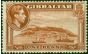 Gibraltar 1938 1d Yellow-Brown SG122 P.14 Fine MM  King George VI (1936-1952) Valuable Stamps
