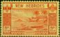 Collectible Postage Stamp from New Hebrides 1938 5R Red-Yellow SG62 Fine Lightly Mtd Mint