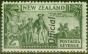 Valuable Postage Stamp from New Zealand 1942 2s Olive-Green SG0132c var Re-entry Very Fine MNH