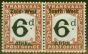 Rare Postage Stamp from S.W.A 1923 6d Black & Red-Brown SGD2 Fine Mtd Mint